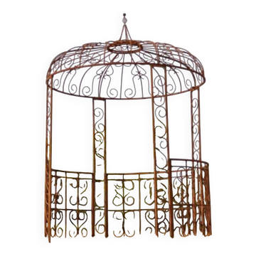 Gloriette, tonnelle , pergola en fer forgé