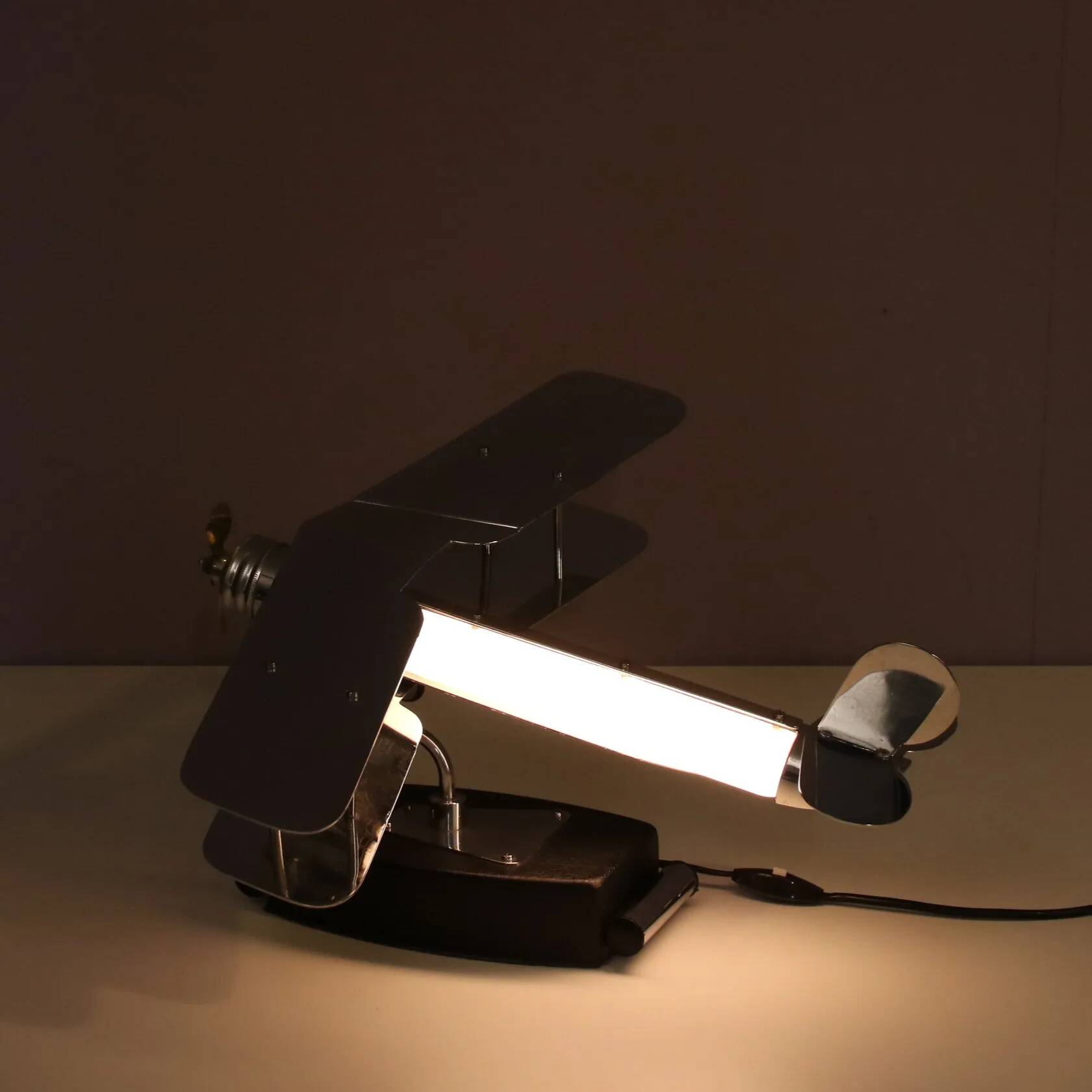 1950s Biplane table lamp from the USA