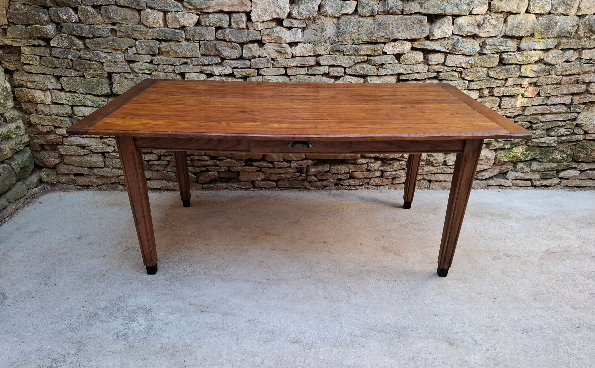 Table de ferme en chêne, 176 x 99 cm