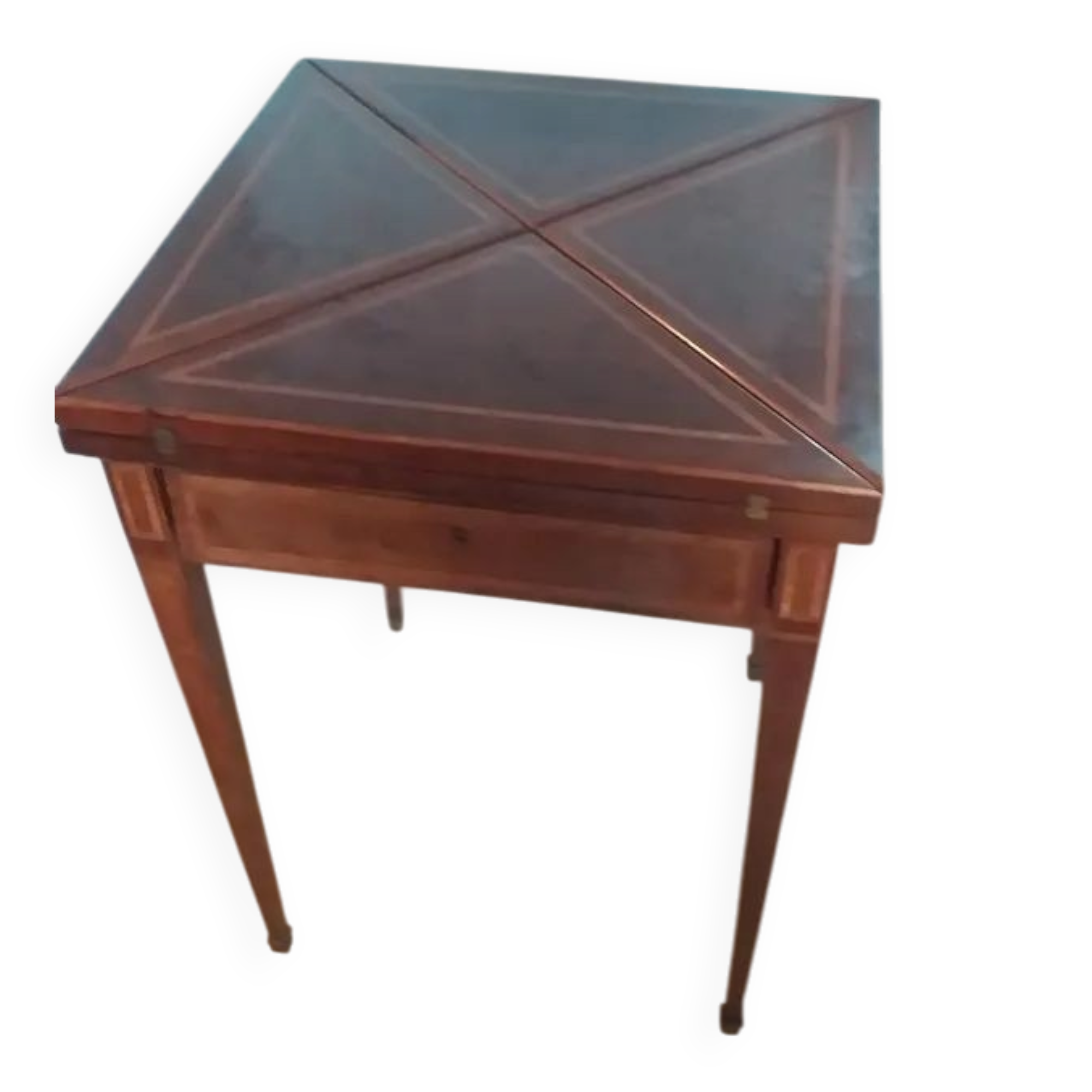 Old handkerchief game table