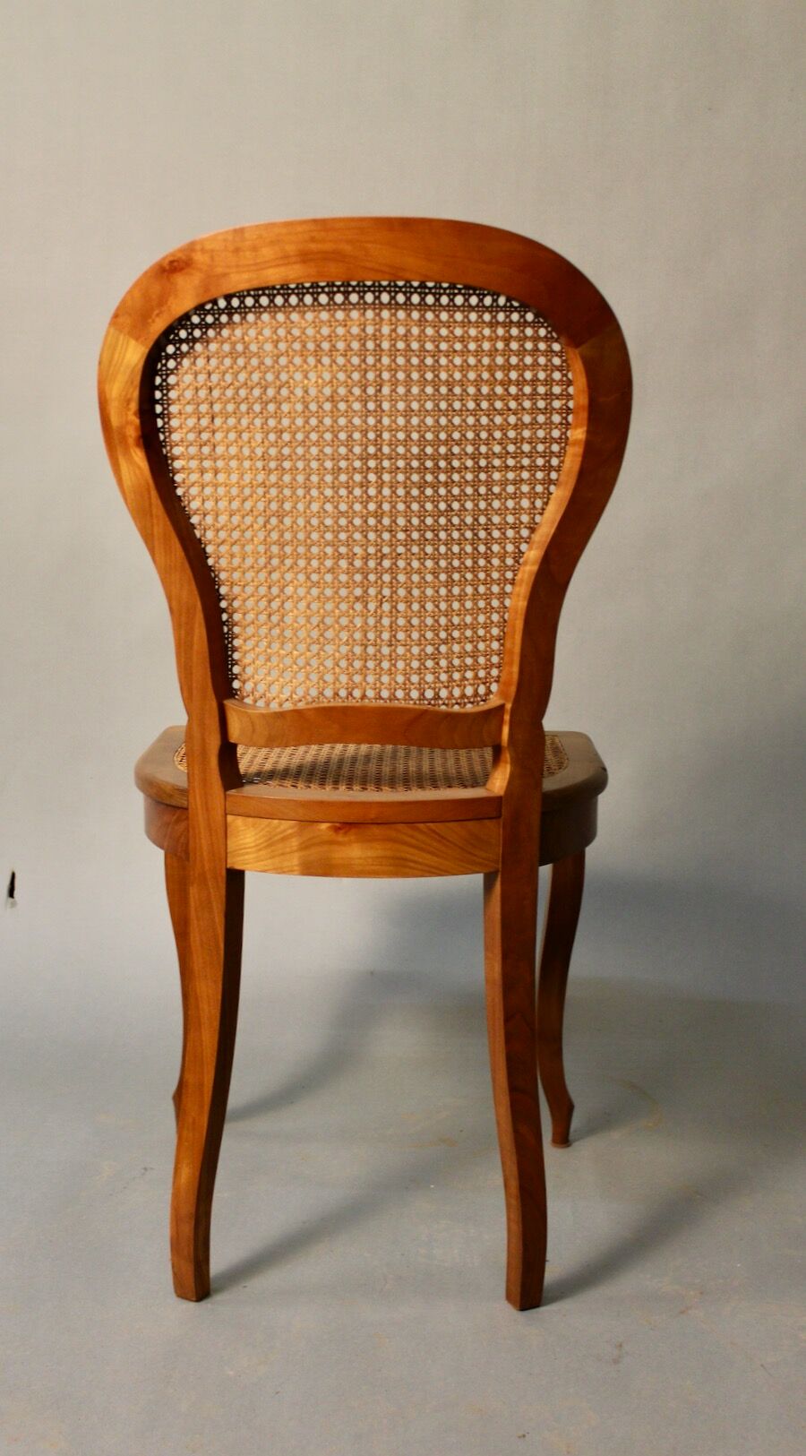 Suite of 6 chairs cannées en merisier Louis Philippe