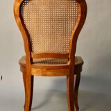 Suite of 6 chairs cannées en merisier Louis Philippe