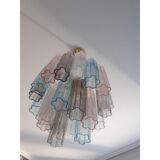 Contemporary Murano Sputnik chandelier in multi-colored glass, Mazzega style, set of 2 or a pair of chan