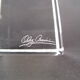 Pair of modernist crystal candle holders signed oleg cassini