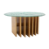 Table basse Heinz Lilienthal avec plateau en verre sculptural