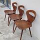 Series of 3 bistro chairs baumann model Fourmi 1950 vintage