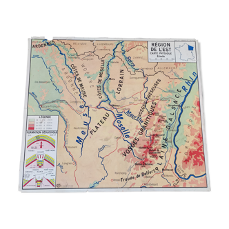 School map poster Eastern and Northern Region / Teachers' House