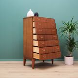 Mahogany chest of drawers, Scandinavian design, 1970s, production: Denmark
