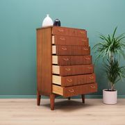 Mahogany chest of drawers, Scandinavian design, 1970s, production: Denmark
