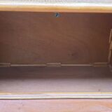 Buffet chest of drawers in bamboo rattan and canework