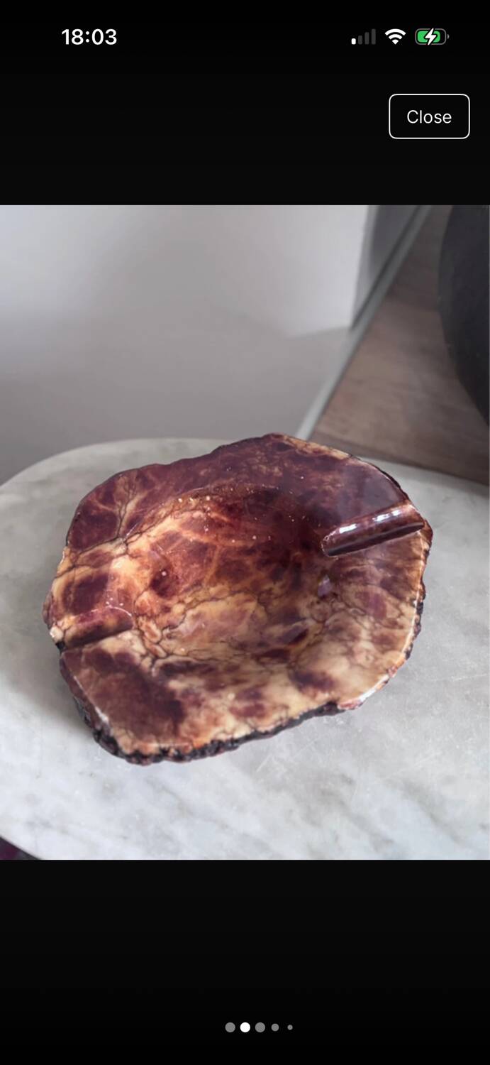 Onyx ashtray art deco