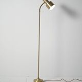 Lampadaire doré scandinave, années 60