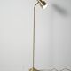 Scandinavian Golden Floor Lamp, 60s