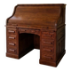 Bureau américain à cylindre en acajou