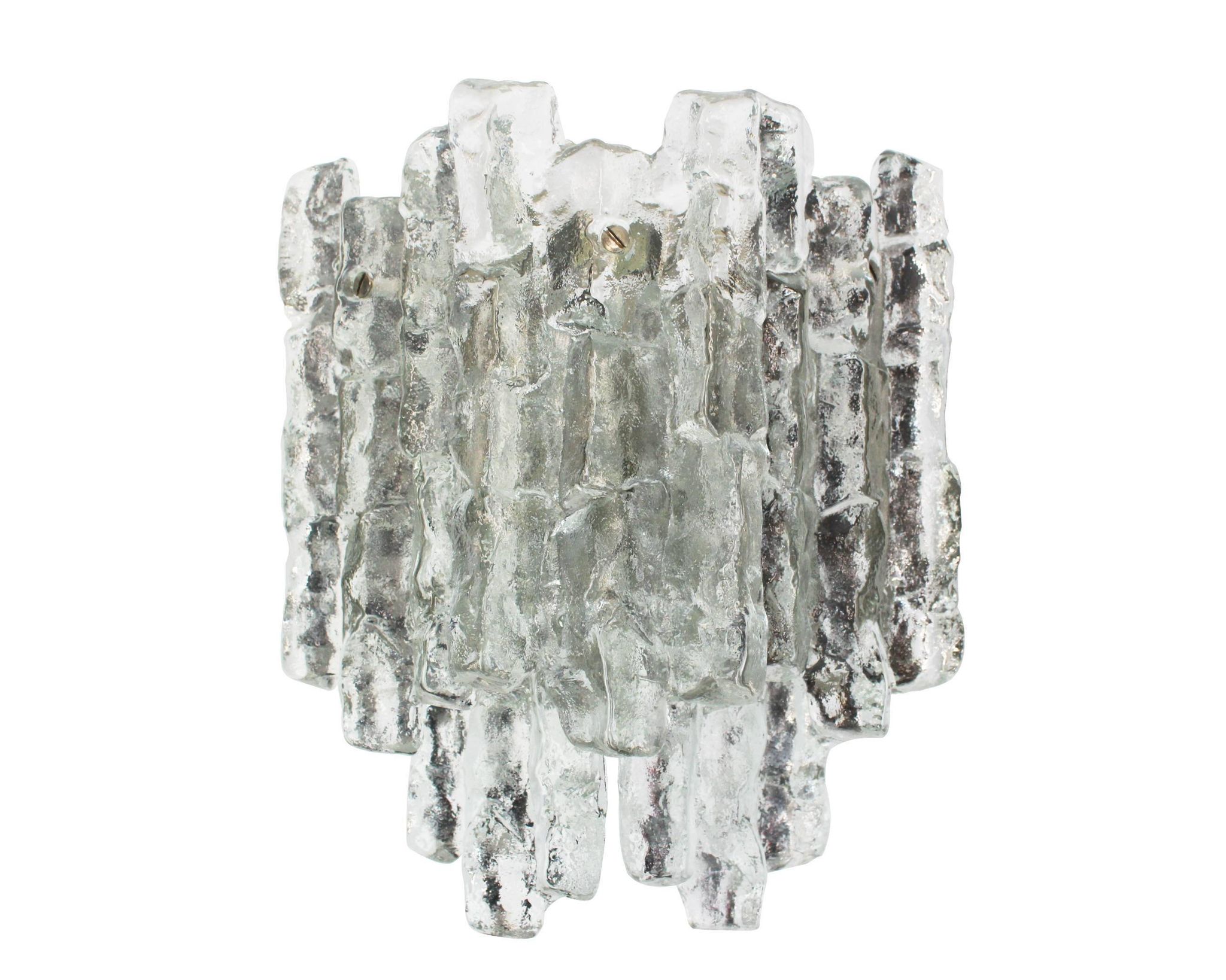 Pairs of large Kalmar wall lights, Austria, 1960s