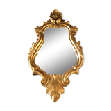 Antique gilded stucco mirror