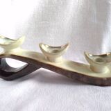 Triple ceramic candle holder