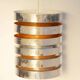 Suspension with overlapping rings by Carl Thore Granhaga Metallindustri, 1970s