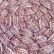 Vintage stool pouf in braided rope