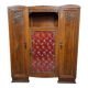 Art Deco library in carved walnut, circa 1930