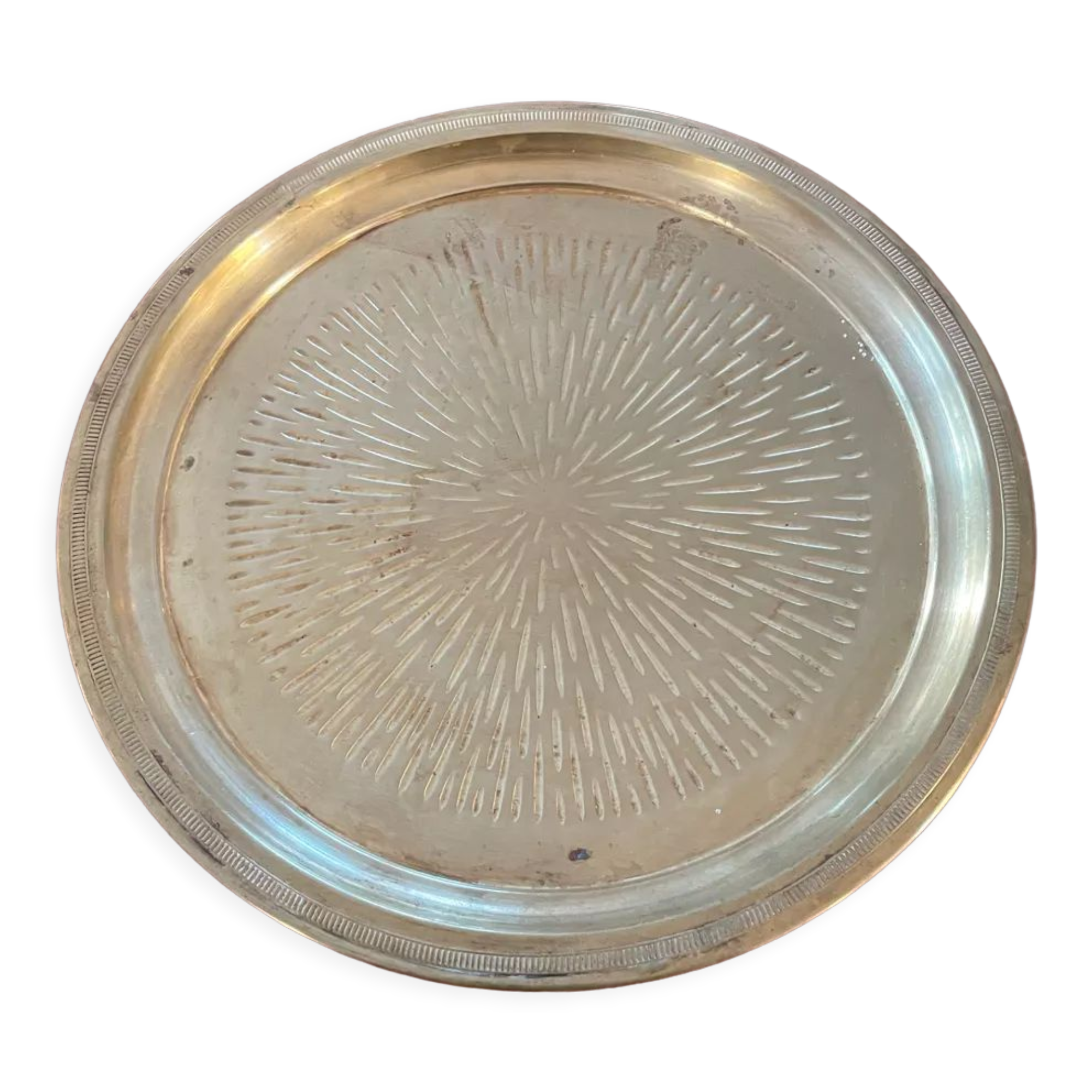 Old brass pocket tray