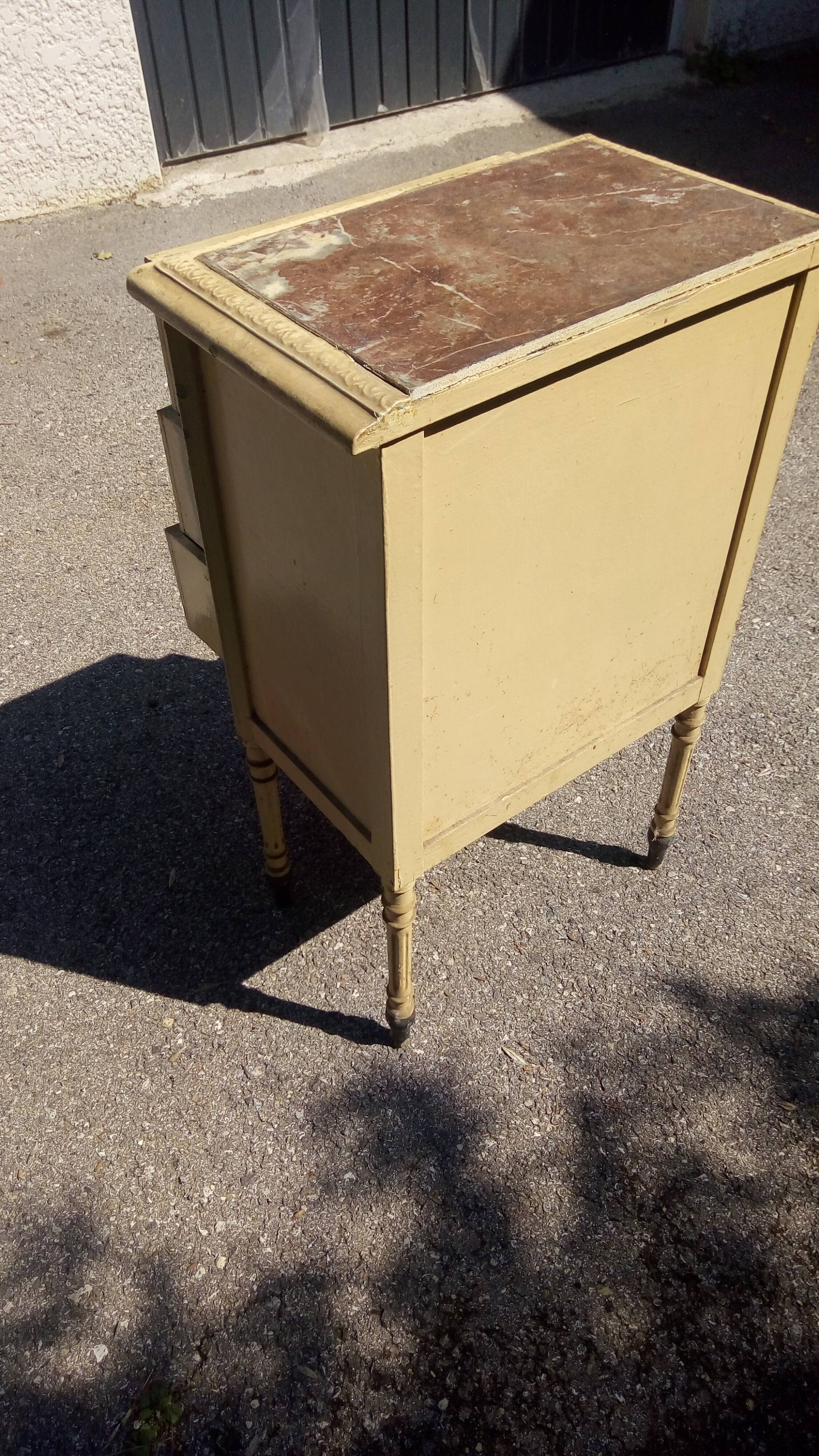 small furniture console 3 drawer 19th