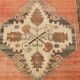 3x11 Red & Brown Persian Runner Rug, 107x336Cm