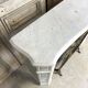 Louis XV style fireplace in white marble circa 1900