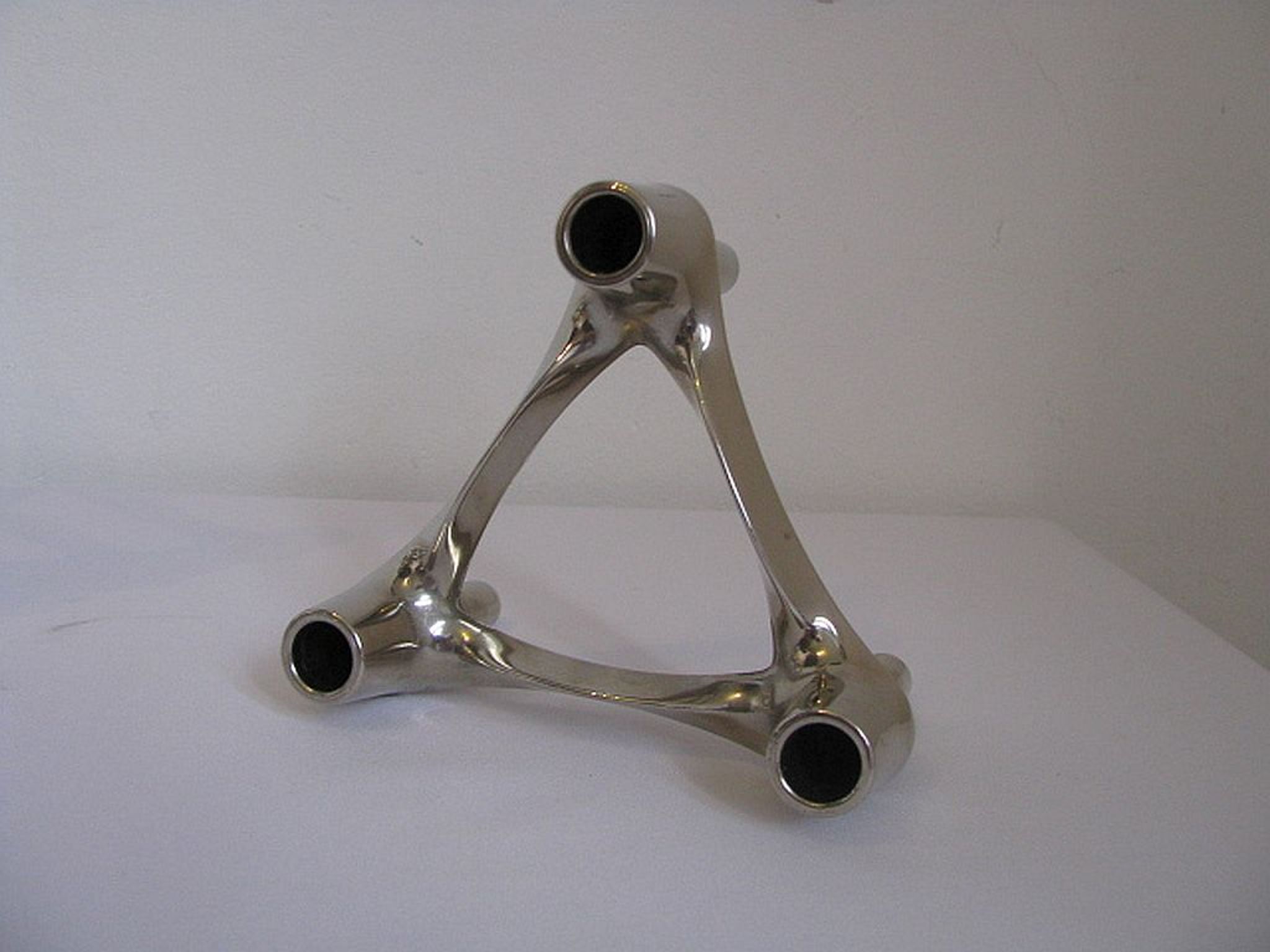 Set de bougeoirs modulaires Bmf édition argent conçus par Fritz Nagel & Ceasar Stoffi