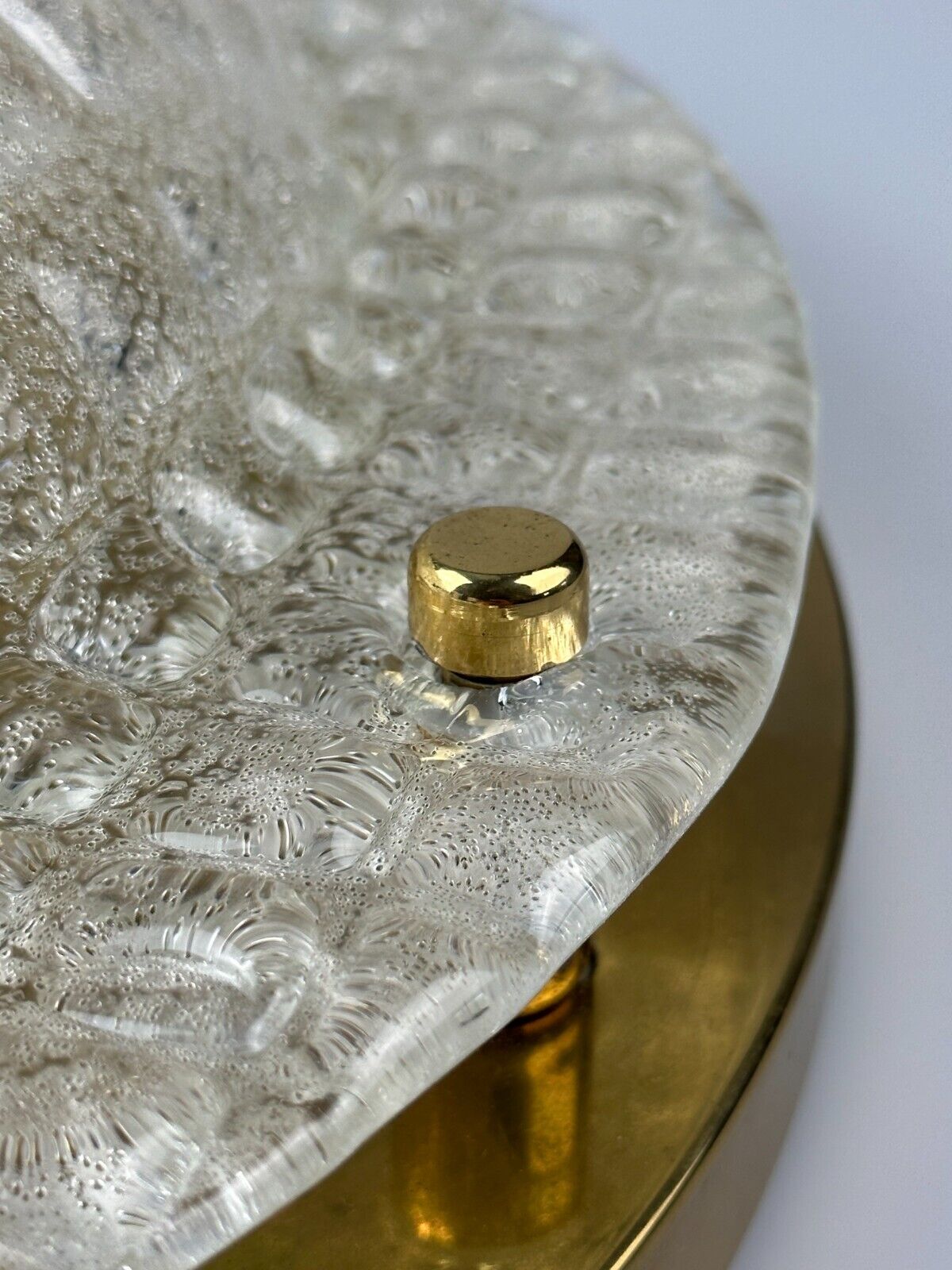 60s 70s Plafoniere ceiling lamp by Fischer Leuchten Germany Space Age