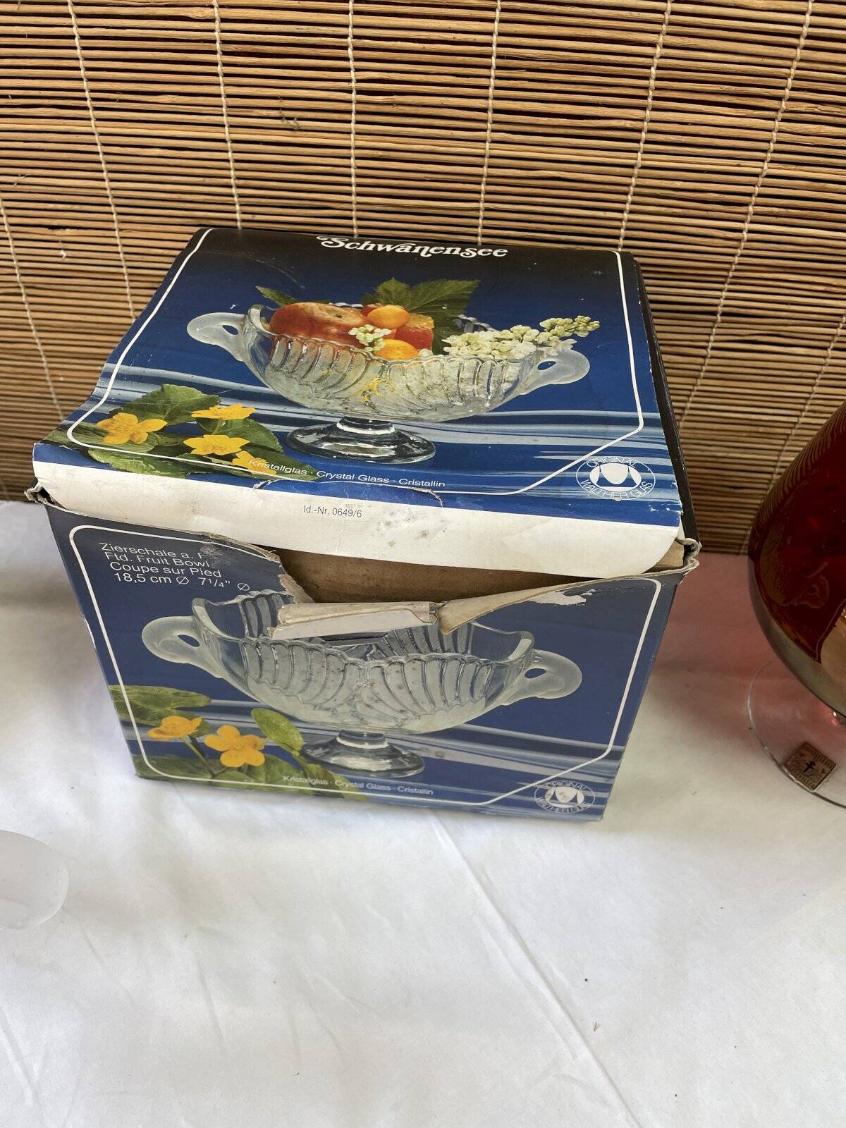 Schwanensee crystal footed bowl