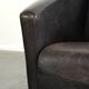 Fauteuil design Aviator en cuir de vache grainé
