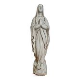 Ancient statuette Virgin Mary Our Lady of Lourdes