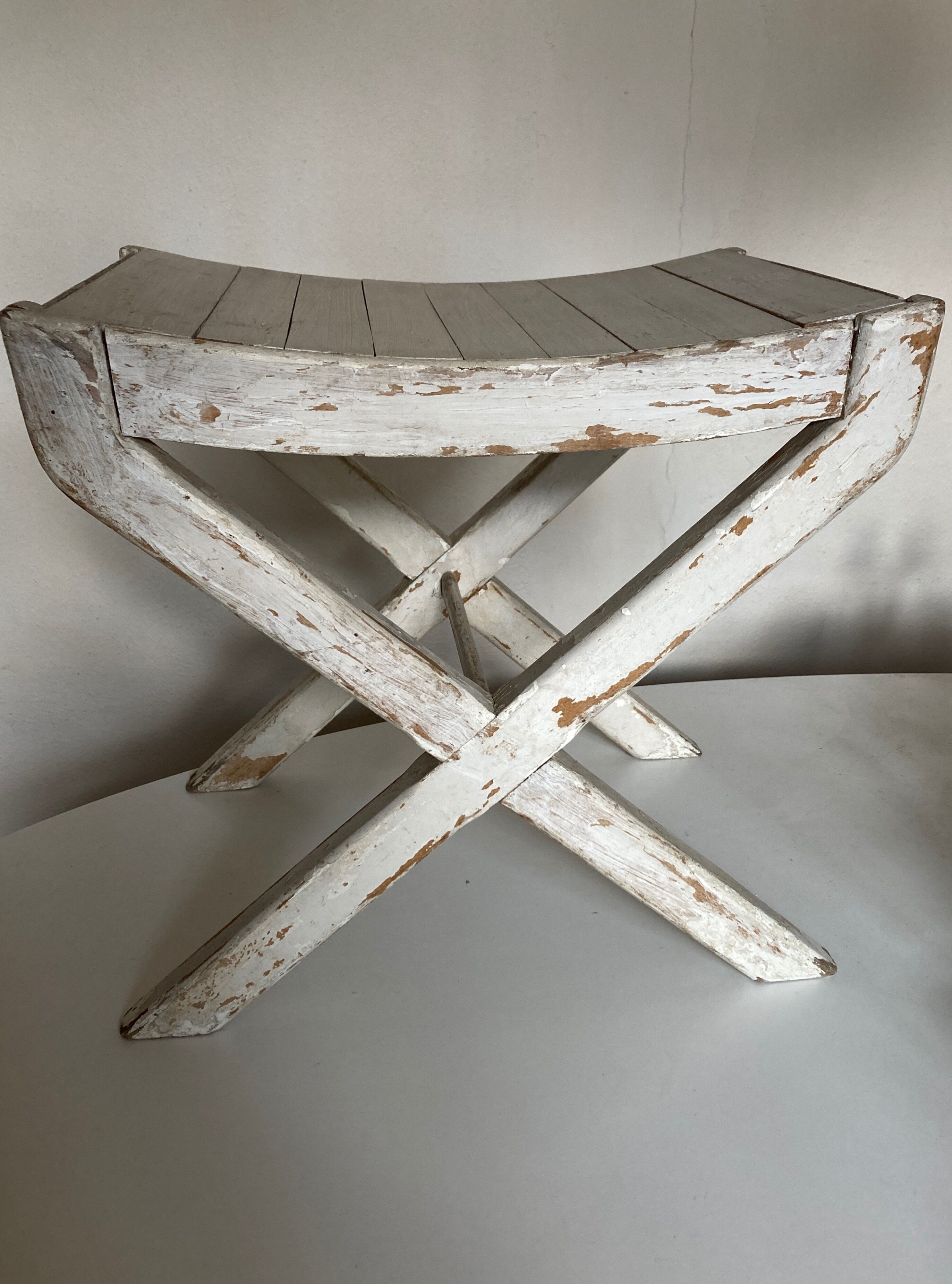 Tabouret chevet néo classique directoire patine d'origine 1950