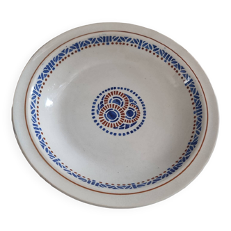 Hollow dish iron earth K&G Lunéville model Huguette