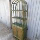 Shelf cabinet furniture in wicker rattan Lucia M vintage