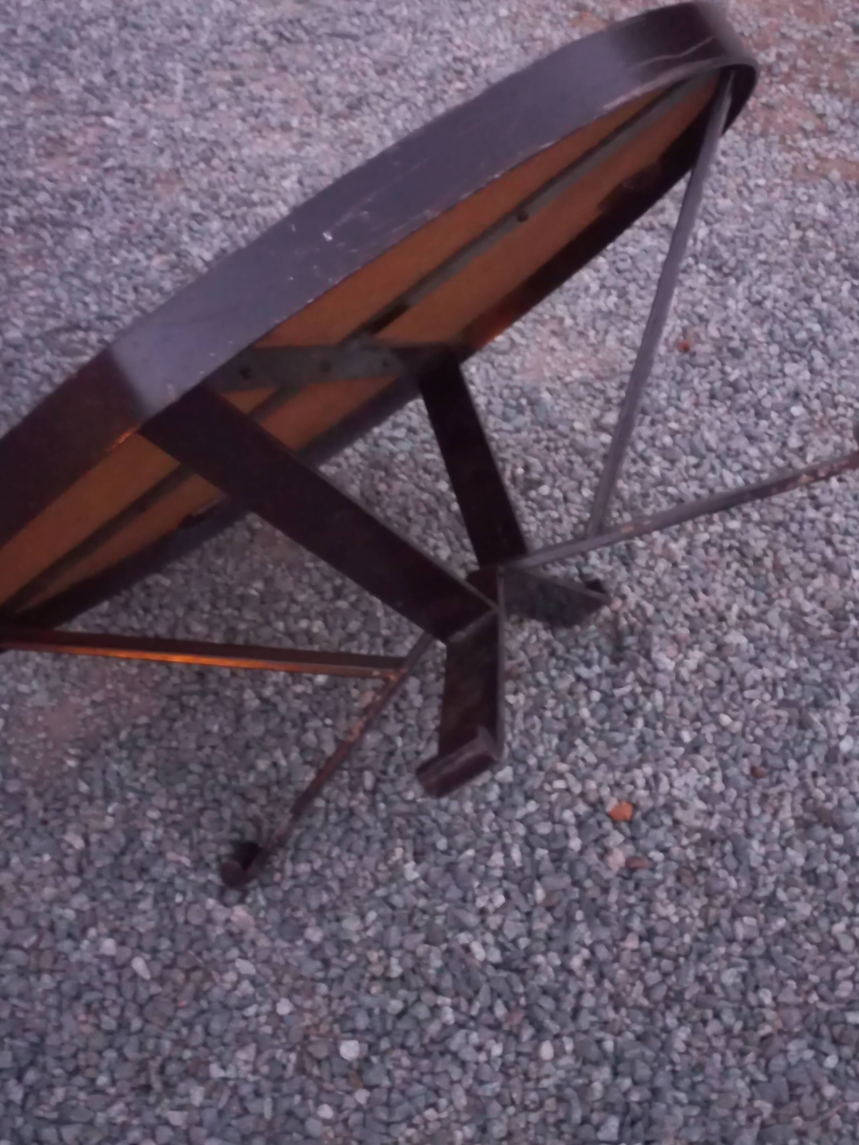Table basse design Jean Gregorieff pour Roche Bobois céramique et métal