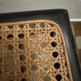 70s rattan cane folding chairs (X2)