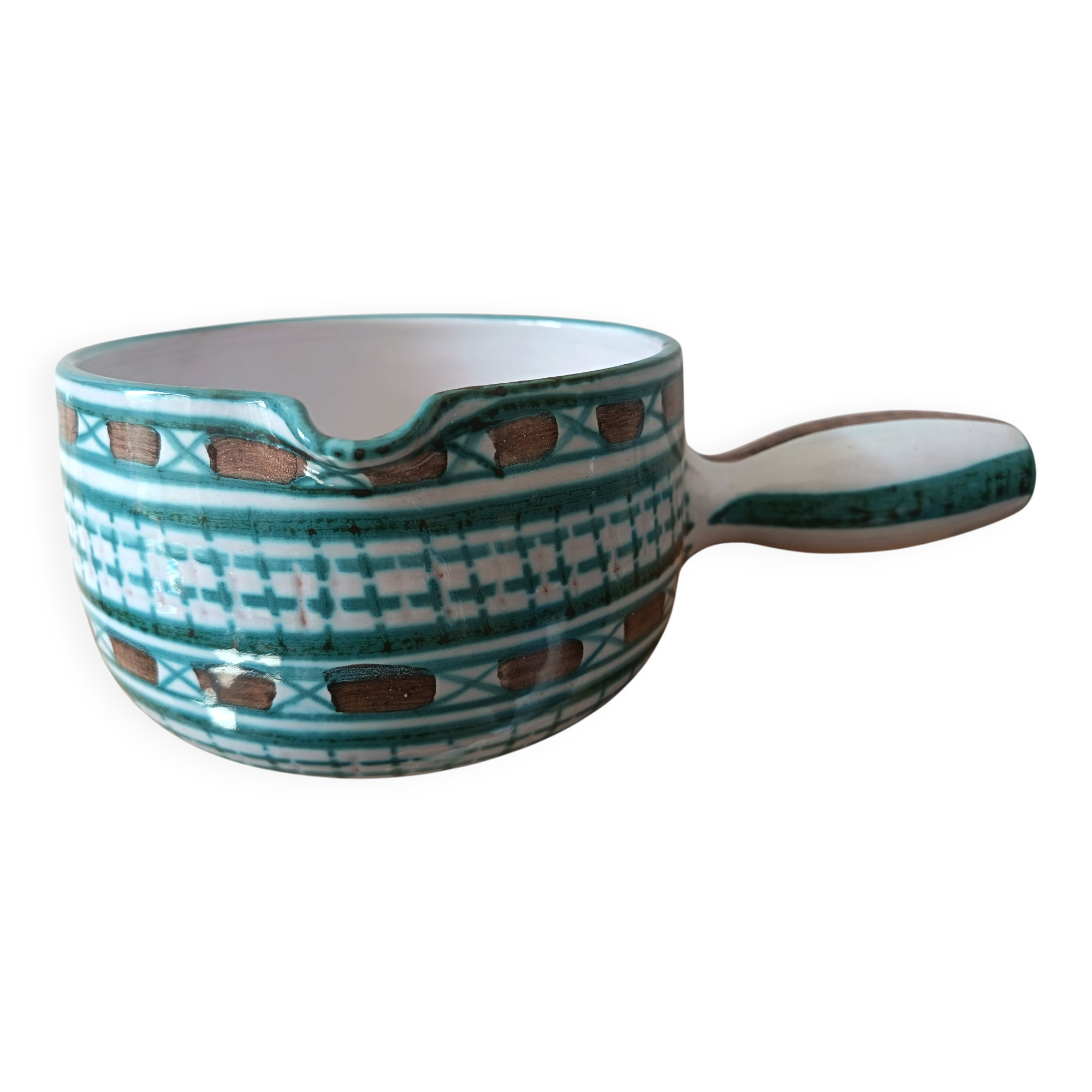 Ceramic pan by Robert Picaut in Vallauris