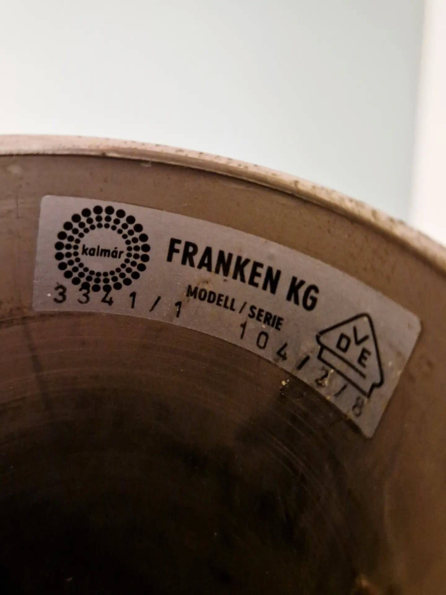 Frosted glass suspension, Kalmar Francken, 1970