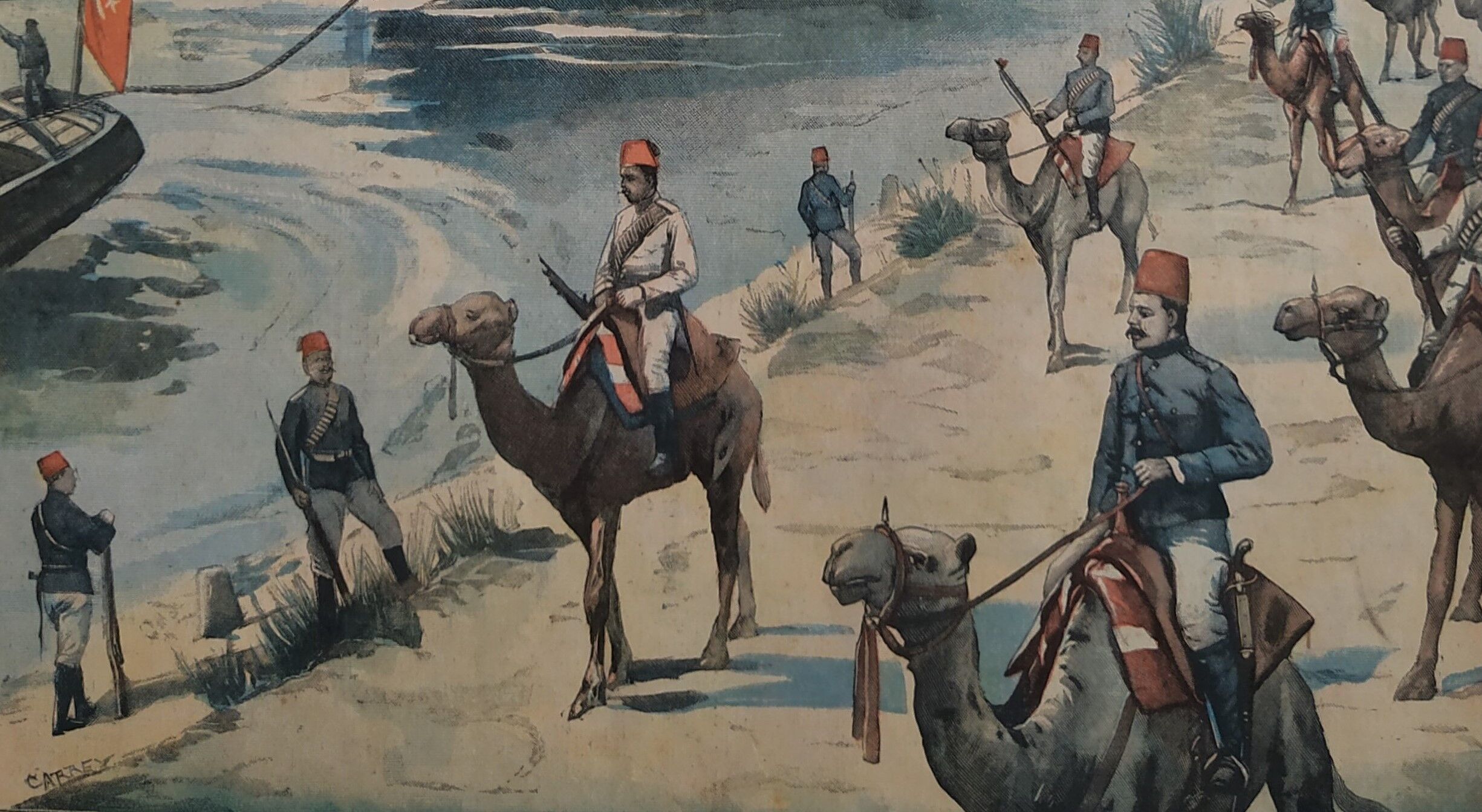 The Baltic squadron crosses the Suez Canal in 1904