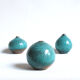 Trio of green miniature ceramics Antonio Lampecco