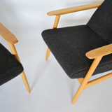 Pair of armchairs Ąžuolas by Valerija EMA Cukermanienė for Vilniaus Baldų Kombinatas, 1968