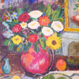 Still life, oil on canvas signed Obodjan