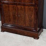 Small Secretary in Burl Mahogany Veneer, Restoration Period – Early 19th Century