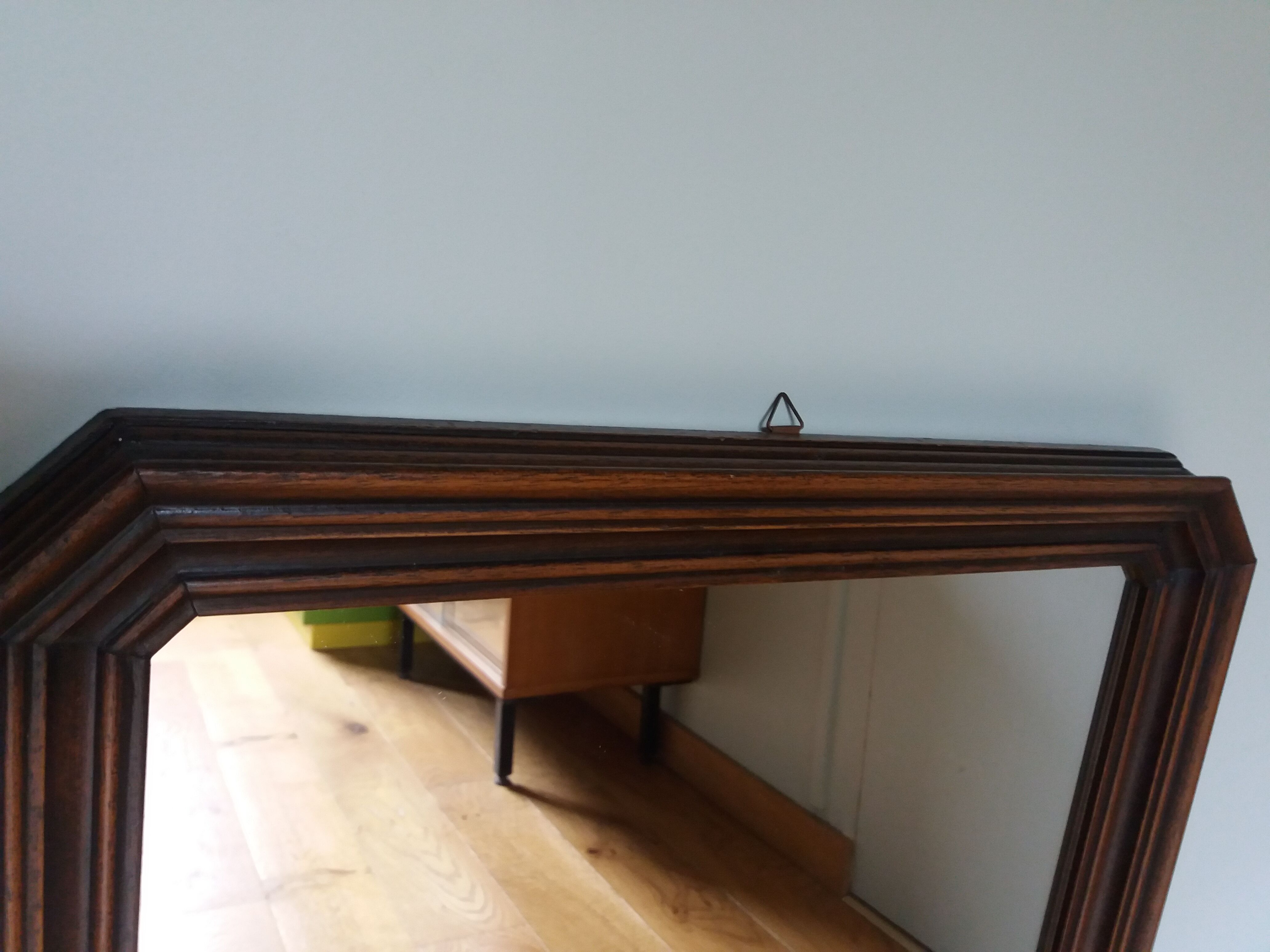 Art Deco mirror molded wood 69 x 49