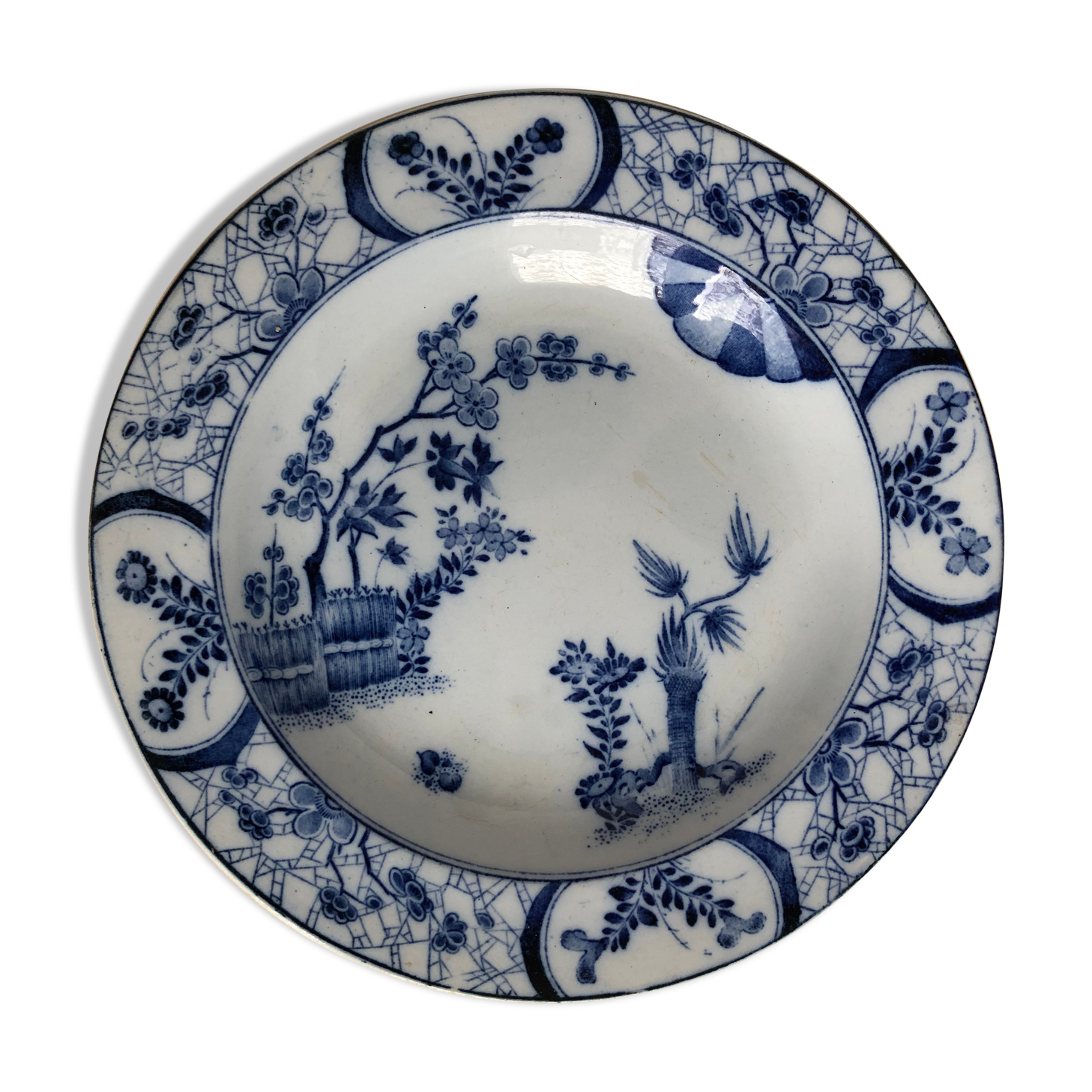 Set of five plates Creil Montereau