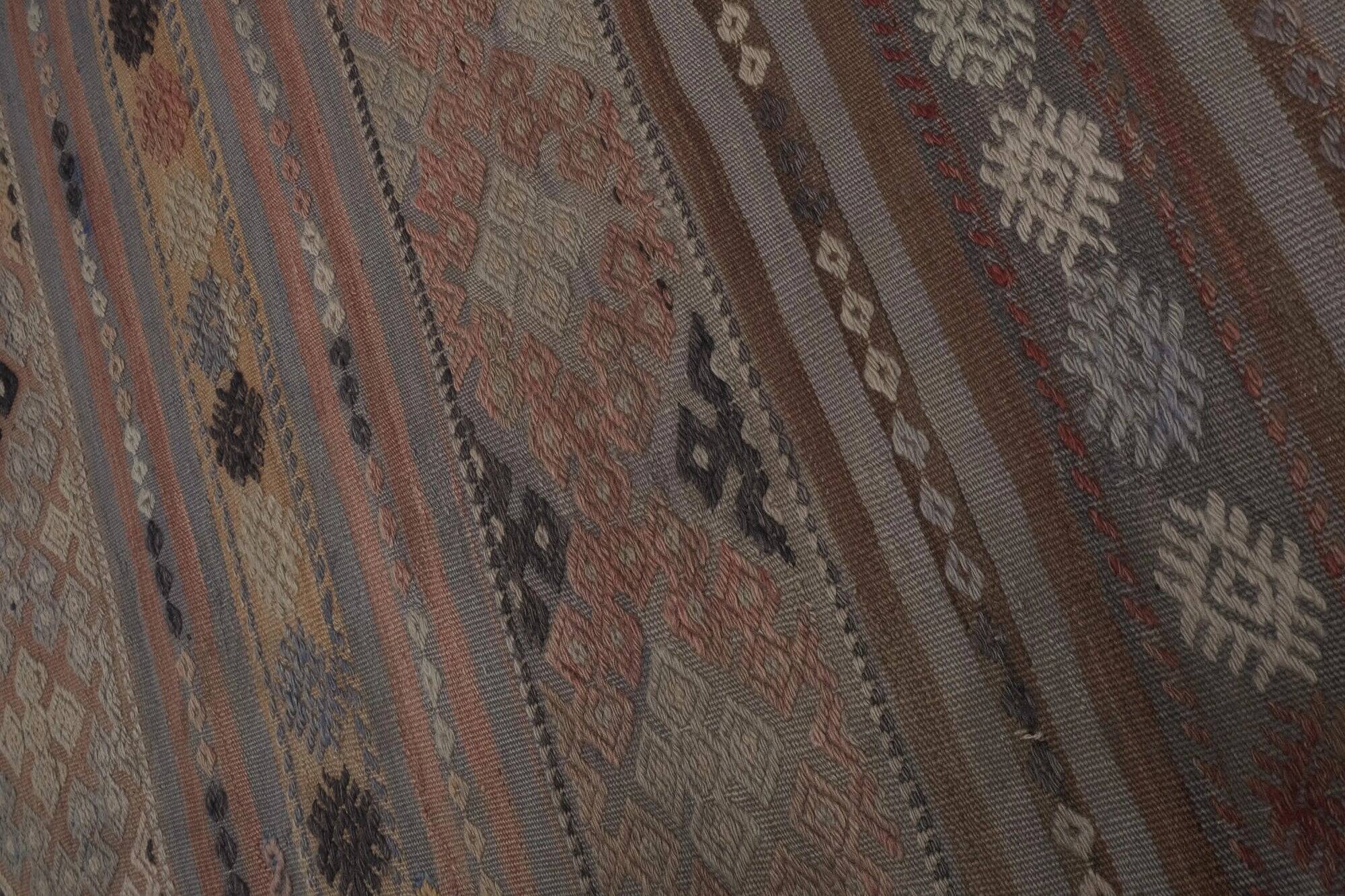 Vintage Turkish hallway rug 76x326 cm