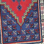 Handwoven wool oriental rug – 220 × 100 cm