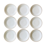 Flat porcelain plates by Sologne Larchevêque